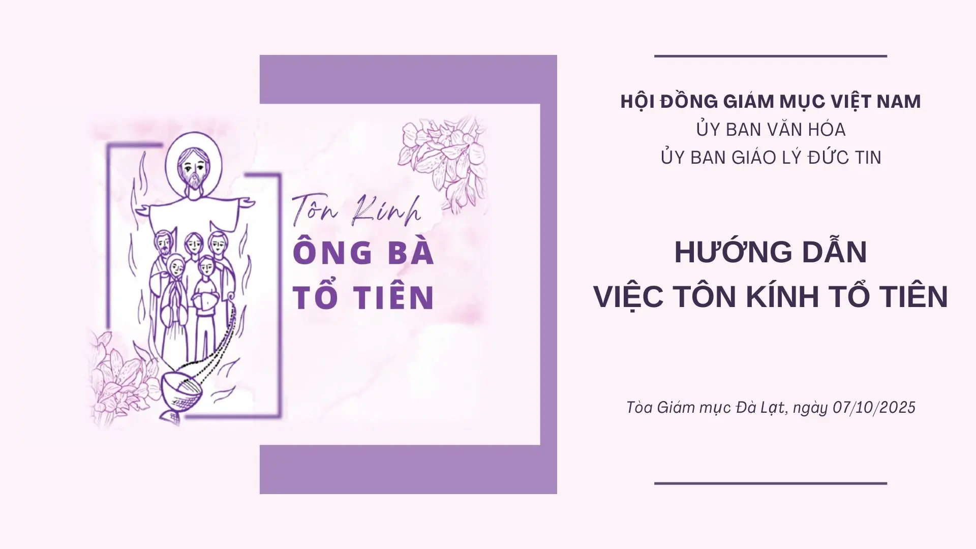 Hướng dẫn việc tôn kính tổ tiên